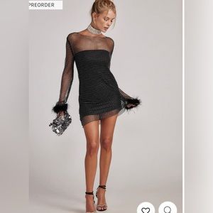 12th Tribe Martini Black Mini Dress | Size S